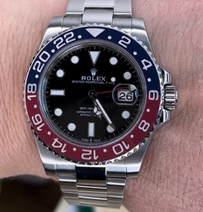 Rolex 40mm GMT Master II 116710 Black Dial Seen On Pepsi 126710BLRO Complete Set - Picture 1 of 11