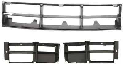 Grille & Bumper Insert  For 1997-2003 New BMW 528I 540I Black Front Set of 3 Foto 1 de 4