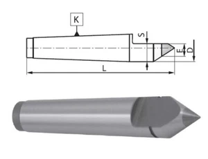 Bison-Bial MT#4 Carbide Tipped Half Point Dead Lathe Center-.0001" TIR - Picture 1 of 1