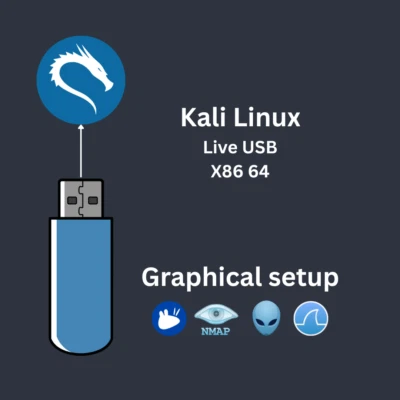 Kali Linux XFCE 32 GB Bootable USB – Live Penetration Testing USB (x86_64) - Image 1 of 4