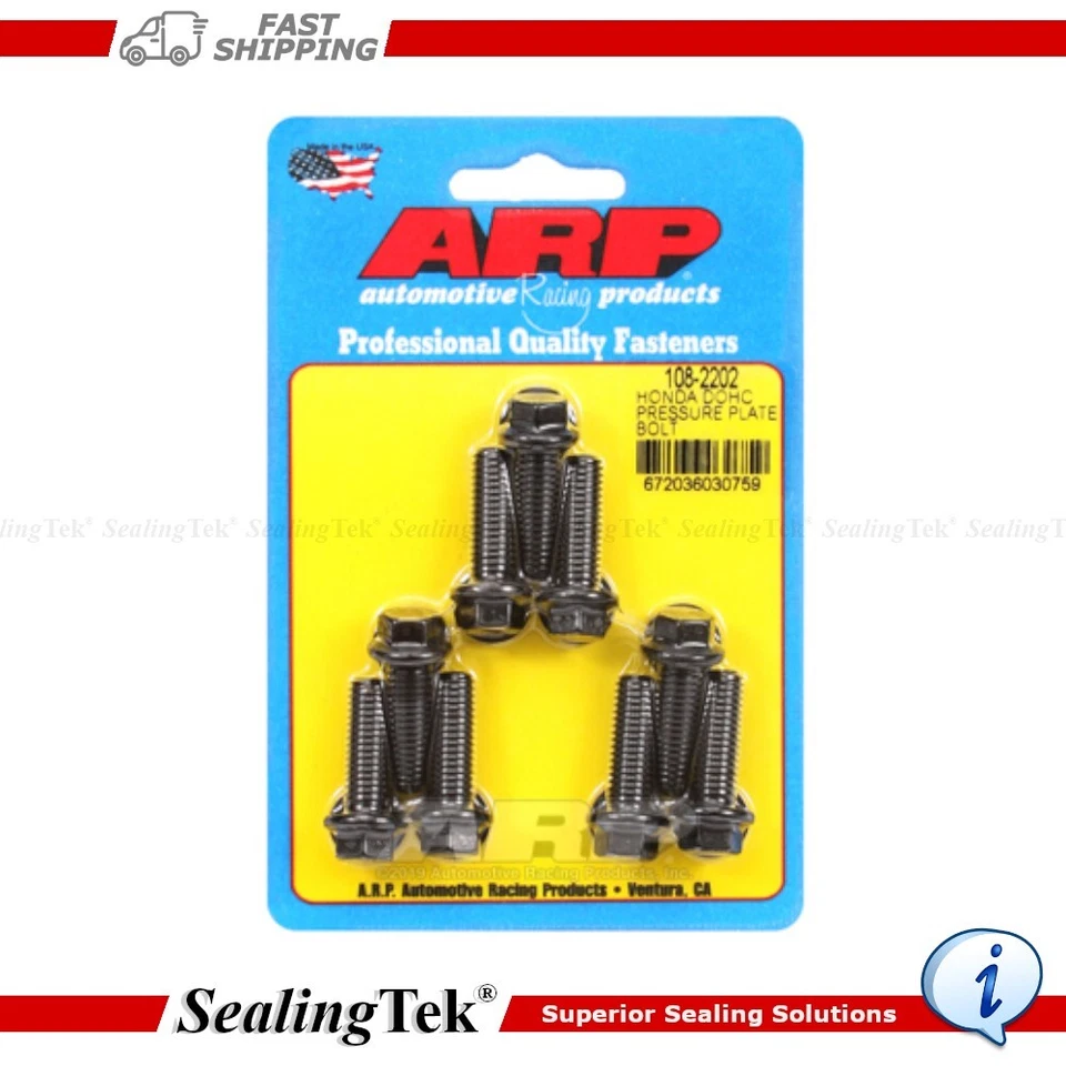 ARP Clutch Pressure Plate Bolts for 93-01 Honda Prelude DOHC H22A1 H22A4 M8x1.25 - Image 1 of 1