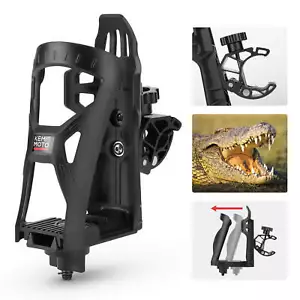 Motorcycle Cup Holder Bottle Handlebar Mount For 0.6"-1.56" ATV Golf Cart Boat - Picture 1 of 10