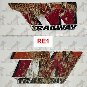 Yamaha TW200 CUSTOM TANK ONLY Decal /Sticker Vinyl RED, New, Great Quality RE1 - Picture 1 of 3