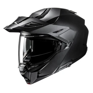 CASCO MOTO ADVENTURE MODULARE HJC I80 SEMI FLAT BLACK NERO OPACO - Imagen 1 de 1