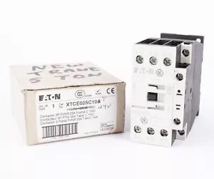 Eaton Cutler-Hammer XTCE025C10T Contactor, 600VAC, 25Amp, 3-Pole, 24VAC Coil - Picture 1 of 6