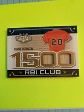 2021 LEAF LUMBER KINGS FRANK ROBINSON 1500 RBI CLUB BAT CARD 7/25