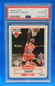 Michael Jordan Fleer # 26 1990 PSA 10 GEMA MT # 69797467 ¡Chicago Bulls!!!!! - Imagen 1 de 2