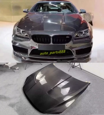 Cubierta de capó ventilada de carbono real para BMW Serie 6 M6 F06 F12 F13 12-17 Foto 1 de 4