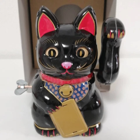 BILLIKEN Billiken Company Tin Tin Maneki Cat Black Inspection Bloomak Marusan M1 Cover