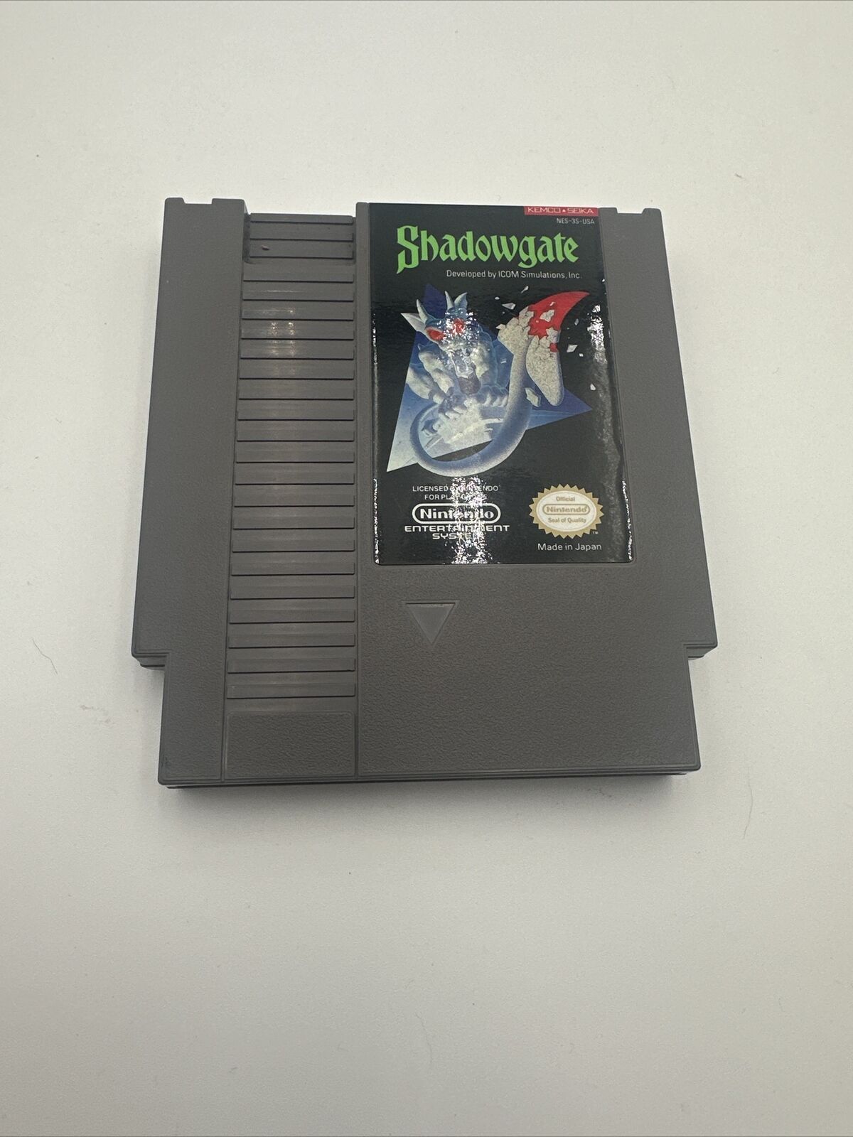 NES Shadowgate Nintendo Entertainment System, 1989 Cartridge