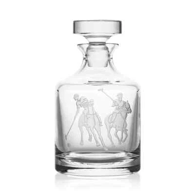 RALPH LAUREN HOME "Garrett" Crystal Whiskey Decanter (Polo Players) - Image 1 of 2