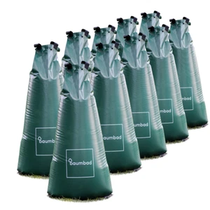10er Pack baumbad XL Premium 100 Liter Baum Bewässerungseutel / Wassersack - Bild 1 von 11