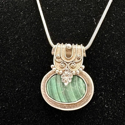 Малахит плоский кабошон подвеска серебро безель комплект декоративный залог ожерелье - Изображение 1 из 4