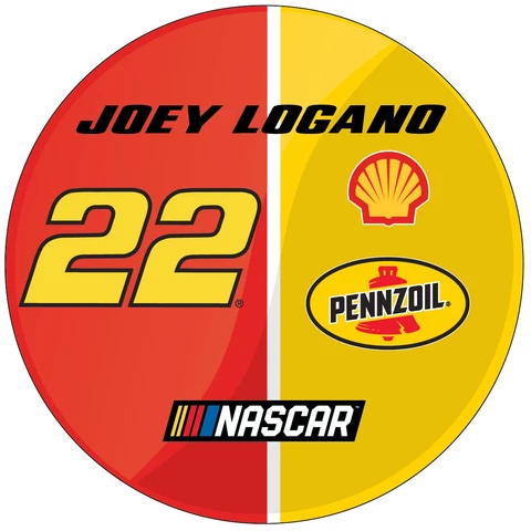 NASCAR #22 JOEY LOGANO 4" ROUND MAGNET-NASCAR MAGNET Cover