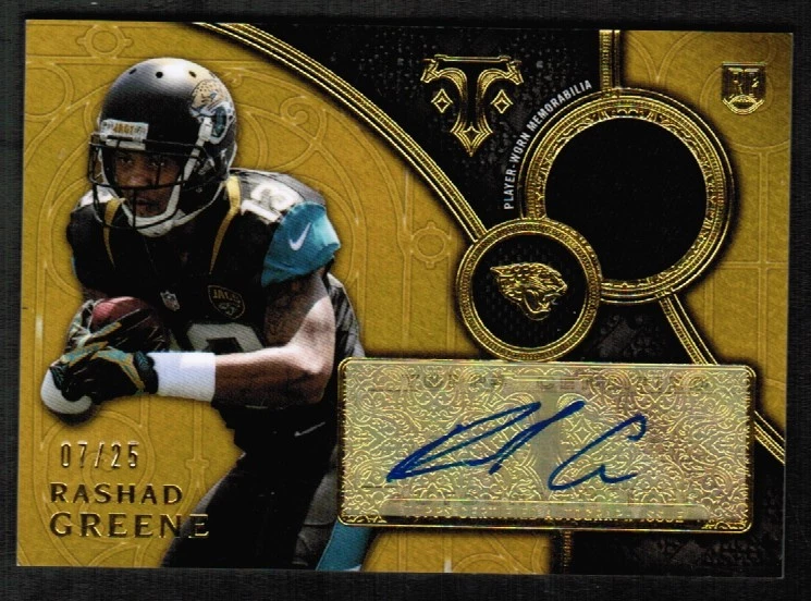 2015 Topps Triple Threads Gold #138 Rashad Greene RC Jersey Auto /25 (ref 29995) - Image 1 of 1