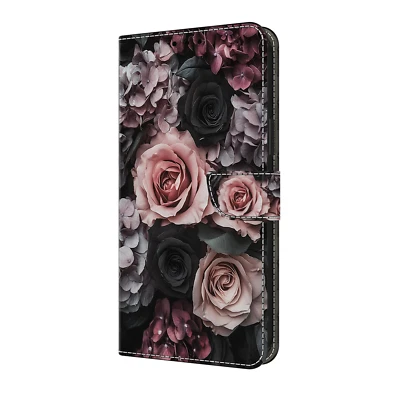 Luxury Cat Owl Wolf Flower Wallet Cover Case For S6 S7 S8 S9 S10 S8 S9 S10 Plus - Image 1 of 4