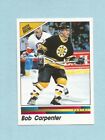 1990-91 Panini Hockey Sticker Bob Carpenter #7 Boston Bruins Mint!