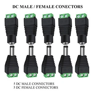 10 Stck. 12 V DC Stecker Buchse Netzstecker Adapter Stecker Buchse Buchse für CCTV Kabel - Bild 1 von 8