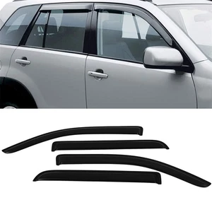 Wavy Window Visor Rain Guard Deflector Compatible with Ford F150 Crew Cab 09-14 - Picture 1 of 1