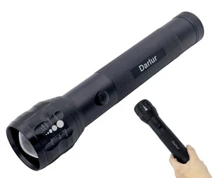 Heavy Duty LED Flashlight, 2-Cell D Battery Big Flashlights, Aluminum Body,3 ... - Picture 1 of 6