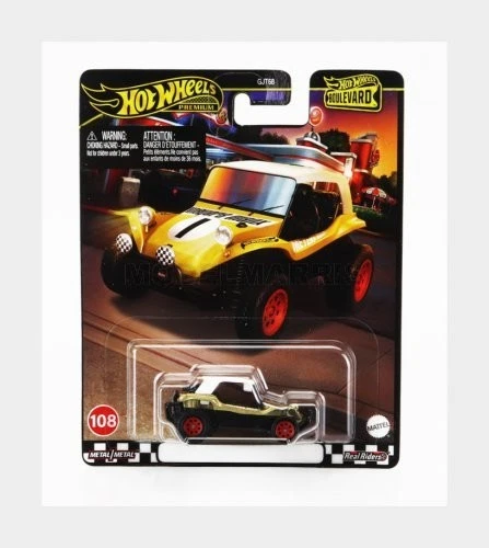 MATTEL HOT WHEELS HRT57 MEYERS MANX - DUNE BUGGY N 1 RACING 1968 - GOLD WHITE -  - Immagine 1 di 1