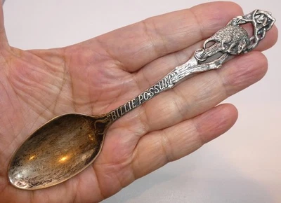 CUCHARA DE PLATA ESTERLINA WALLACE BILLIE POSSOM PUBLICIDAD PARA PRESIDENTE TAFT 1909 Foto 1 de 4