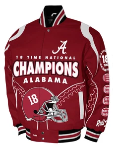 Alabama Crimson Tide Franchise Club Commemorative Twill Jacke - Bild 1 von 3