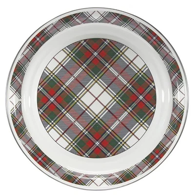 Enamelware Large Serving Tray, 20 inch, Highland Plaid - Image 1 of 3