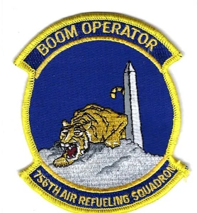 PATCH USAF 756TH AIR REFUELING SQ ARS BOOM OPERATOR ANDREWS AFB B7-15 - Picture 1 of 1