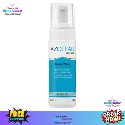 AZClear Action Foaming Wash 150mL Gentle Cleanser for Pimples & Acne Control - Image 1 of 4