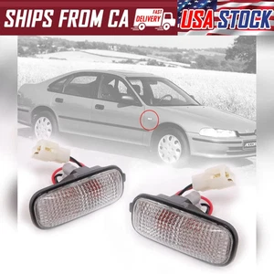 SIDE MARKER TURN SIGNAL LIGHT LAMP CLEAR LENS LH RH FIT HONDA ACCORD 1990-1993 - Picture 1 of 7
