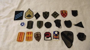LOT OF 21 DIFFERENT VINTAGE OR RARE MILITARY PATCHES; LOT # 5 - Picture 1 of 10