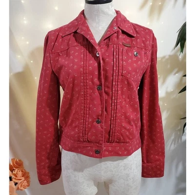 Chaqueta Floral Lauren Ralph Lauren Vintage Glen Canyon Para Mujer Talla S Roja Occidental Foto 1 de 4