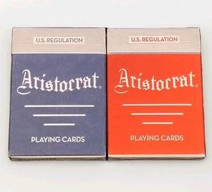 Aristocrat Classic Blue & Red Playing Card Deck Set Dan & Dave Art of Play New - Picture 1 of 4