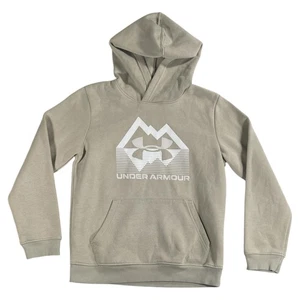 Under Armour Hoodie Pullover Langarm Logo Beige Gr. Jugend Medium - Bild 1 von 6