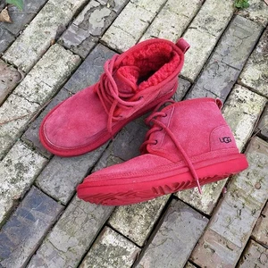 UGG Red Suede Neumel Lace Up Boots Men’s 5 - Bild 1 von 8
