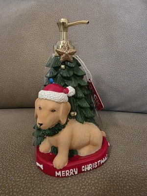 Dachshund Dog Lover Christmas Tree Holiday Soap Dispenser - Image 1 of 2