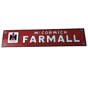 Vintage Farmall International Harvester Sign - Porcelain Farm Barn Display Sign - Picture 1 of 15