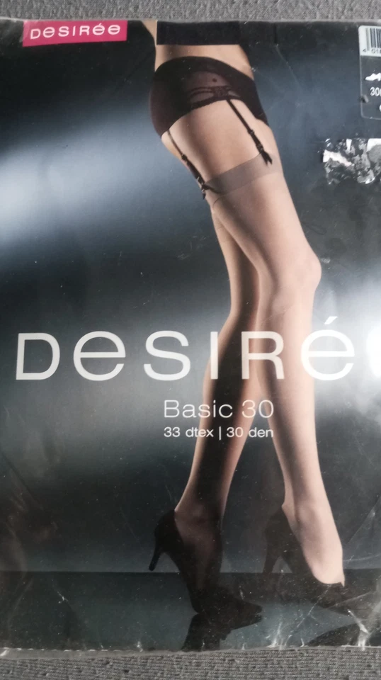 Desiree Strapstrümpfe,Schwarz,Neu,Gr.40/42 - Bild 1 von 2