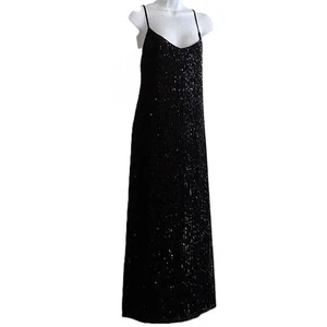 New BB Dakota Steve Madden Black Sequin Dress Party Holiday Formal Stretch NWT L - Picture 1 of 10