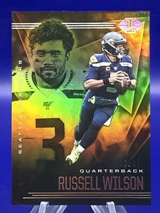 2020 PANINI ILLUSIONS NFL #93 RUSSELL WILSON GOLD 06/25 SEATTLE SEAHAWKS *pwe* - Picture 1 of 3