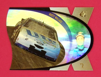 1996 SPx Rusty Wallace Gold Auto Racing #2 - Image 1 of 2