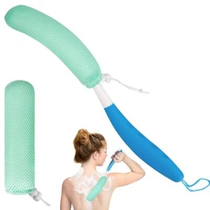 Long Handled Shower Brush Non-Slip Long Handle Bath Brush Back Body Brush Gen... - Picture 1 of 7