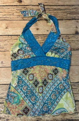 Top halter multicolor Trixxi para mujer talla S Foto 1 de 4