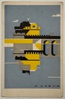 FUTURISMO CASTEL S. ANGELO CARTOLINA ILL. CORVA EDIZIONI D’ARTE SEMEC TRIESTE
