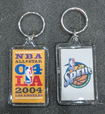 NEW OFFICIAL NBA 2004 ALL-STAR GAME IN LOS ANGELES KEYCHAIN SPONSORED BY SPRITE - Image 1 of 3
