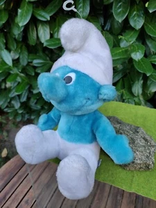 True Vintage Schlumpf Smurf 28cm original PEYO 1979 Stofftier --TOP ZUSTAND-- - Bild 1 von 4