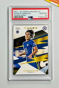 Topps PSA 10 Charlie Webster Young Guns Rookie FC Chelsea 2021 - 22