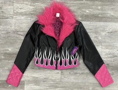 Chaqueta Bratz Spirit Halloween (Rara) Imitación Piel Imitación Cuero Rosa Juniors Talla S Foto 1 de 4