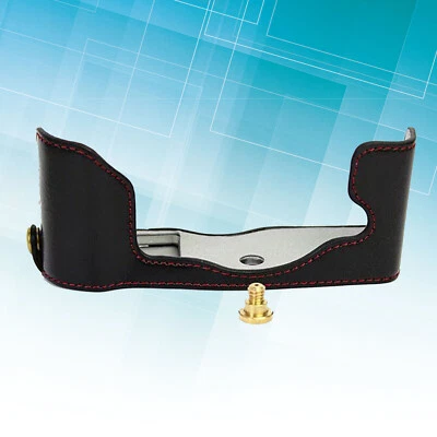 For Olympus PEN-F Digital Camera Genuine Real Leather Protector Half Case Grip - Image 1 of 4